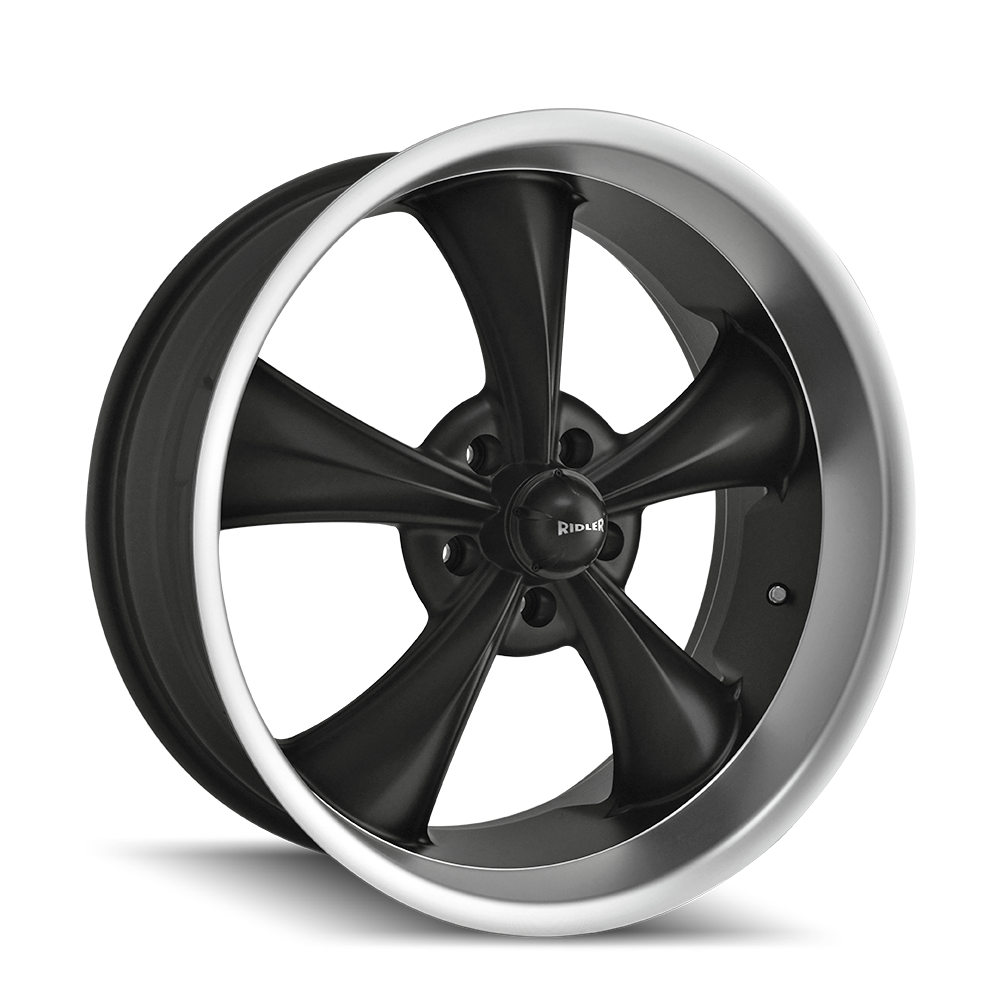 RIDLER 695 18x8 5x127 ET0 83.82 Matte Black Machined - Elevate Your Ride!